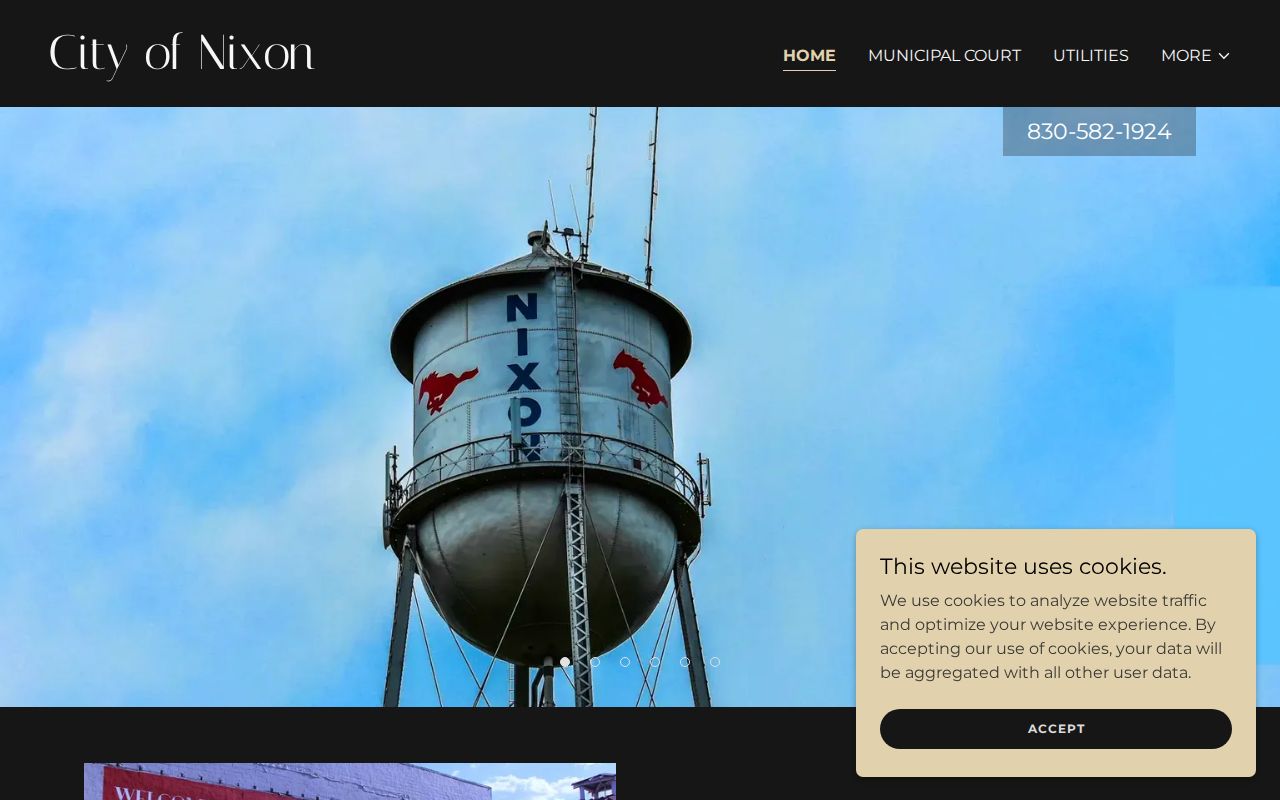 Nixon City Hall for Nixon criminal records in Gonzales County
